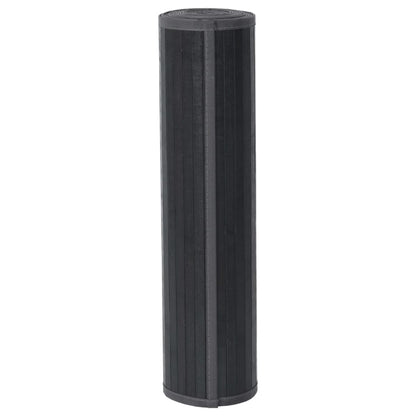 Tappeto Rettangolare Grigio 70x400 cm in Bambù