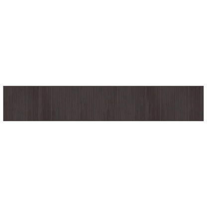 Tappeto Rettangolare Marrone Scuro 70x400 cm in Bambù - homemem39