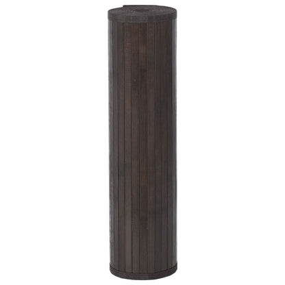 Tappeto Rettangolare Marrone Scuro 70x400 cm in Bambù - homemem39