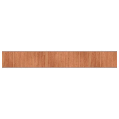 Tappeto Rettangolare Marrone 70x500 cm in Bambù - homemem39