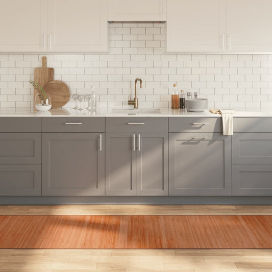 Tappeto Rettangolare Marrone 70x1000 cm in Bambù - homemem39