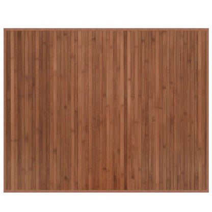 Tappeto Rettangolare Marrone 80x100 cm in Bambù - homemem39