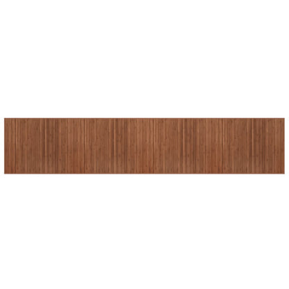 Tappeto Rettangolare Marrone 80x400 cm in Bambù - homemem39