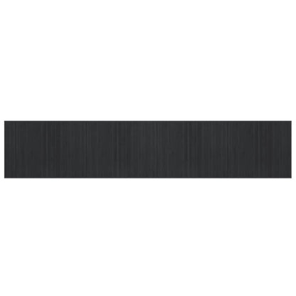 Tappeto Rettangolare Grigio 80x400 cm in Bambù
