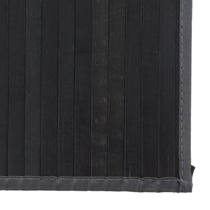 Tappeto Rettangolare Grigio 80x400 cm in Bambù - homemem39