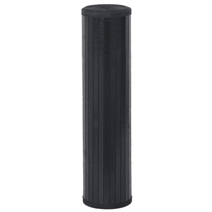 Tappeto Rettangolare Nero 80x500 cm in Bambù - homemem39