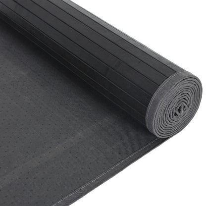 Tappeto Rettangolare Grigio 80x500 cm in Bambù - homemem39