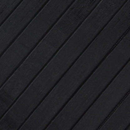Tappeto Rettangolare Nero 80x1000 cm in Bambù - homemem39