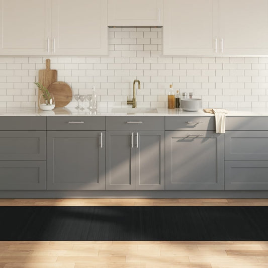 Tappeto Rettangolare Nero 80x1000 cm in Bambù - homemem39