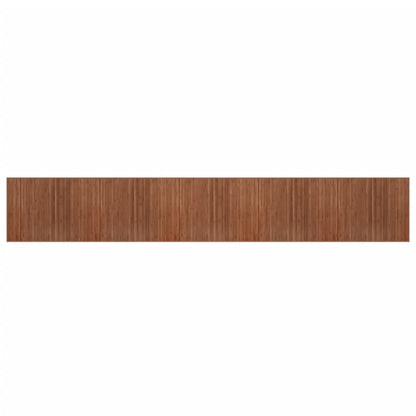 Tappeto Rettangolare Marrone 80x1000 cm in Bambù - homemem39