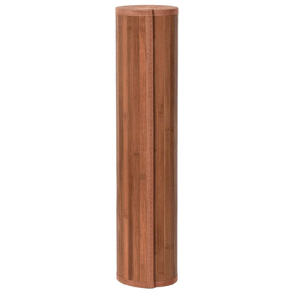 Tappeto Rettangolare Marrone 80x1000 cm in Bambù - homemem39
