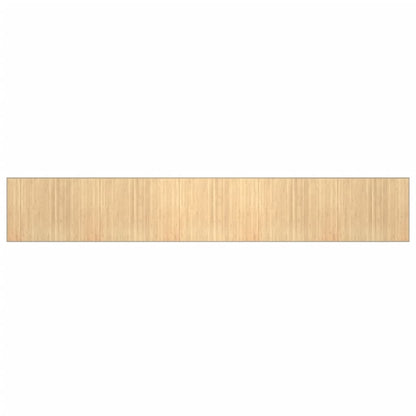 Tappeto Rettangolare Naturale Chiaro 80x1000 cm in Bambù - homemem39