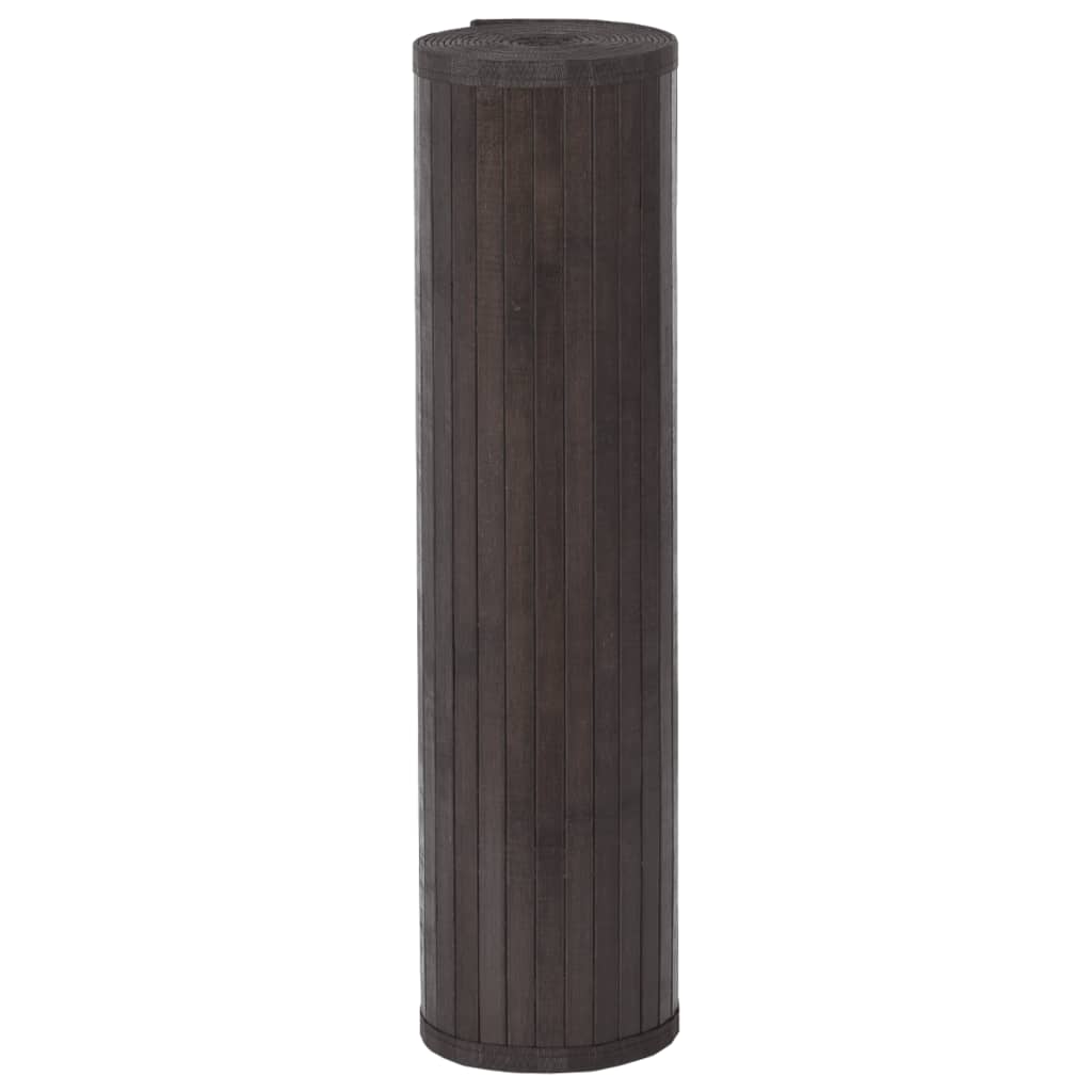 Tappeto Rettangolare Marrone Scuro 80x1000 cm in Bambù - homemem39