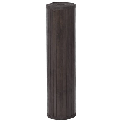Tappeto Rettangolare Marrone Scuro 80x1000 cm in Bambù - homemem39