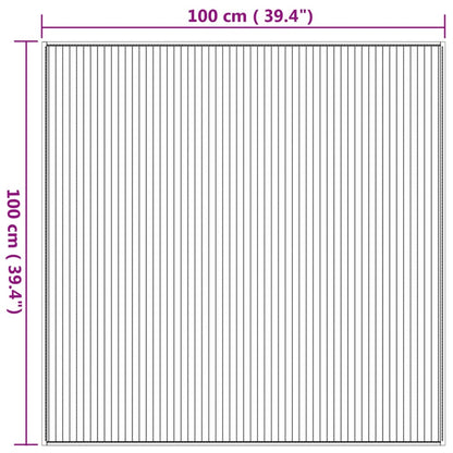 Tappeto Quadrato Naturale 100x100 cm in Bambù