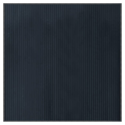 Tappeto Quadrato Grigio 100x100 cm in Bambù - homemem39