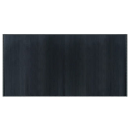 Tappeto Rettangolare Grigio 100x200 cm in Bambù - homemem39