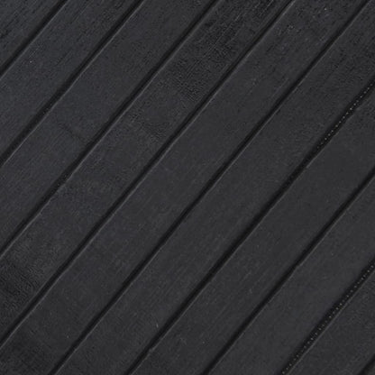 Tappeto Rettangolare Grigio 100x200 cm in Bambù - homemem39