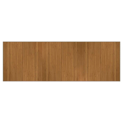 Tappeto Rettangolare Marrone 100x300 cm in Bambù | homemem39