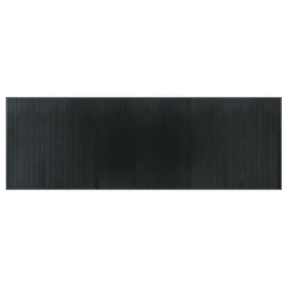Tappeto Rettangolare Grigio 100x300 cm in Bambù - homemem39