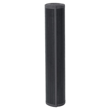 Tappeto Rettangolare Grigio 100x300 cm in Bambù - homemem39