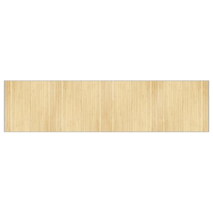 Tappeto Rettangolare Natura Chiaro 100x400 cm in Bambù | homemem39