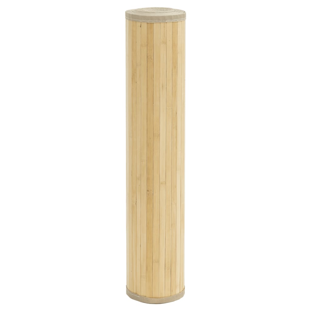 Tappeto Rettangolare Natura Chiaro 100x400 cm in Bambù | homemem39
