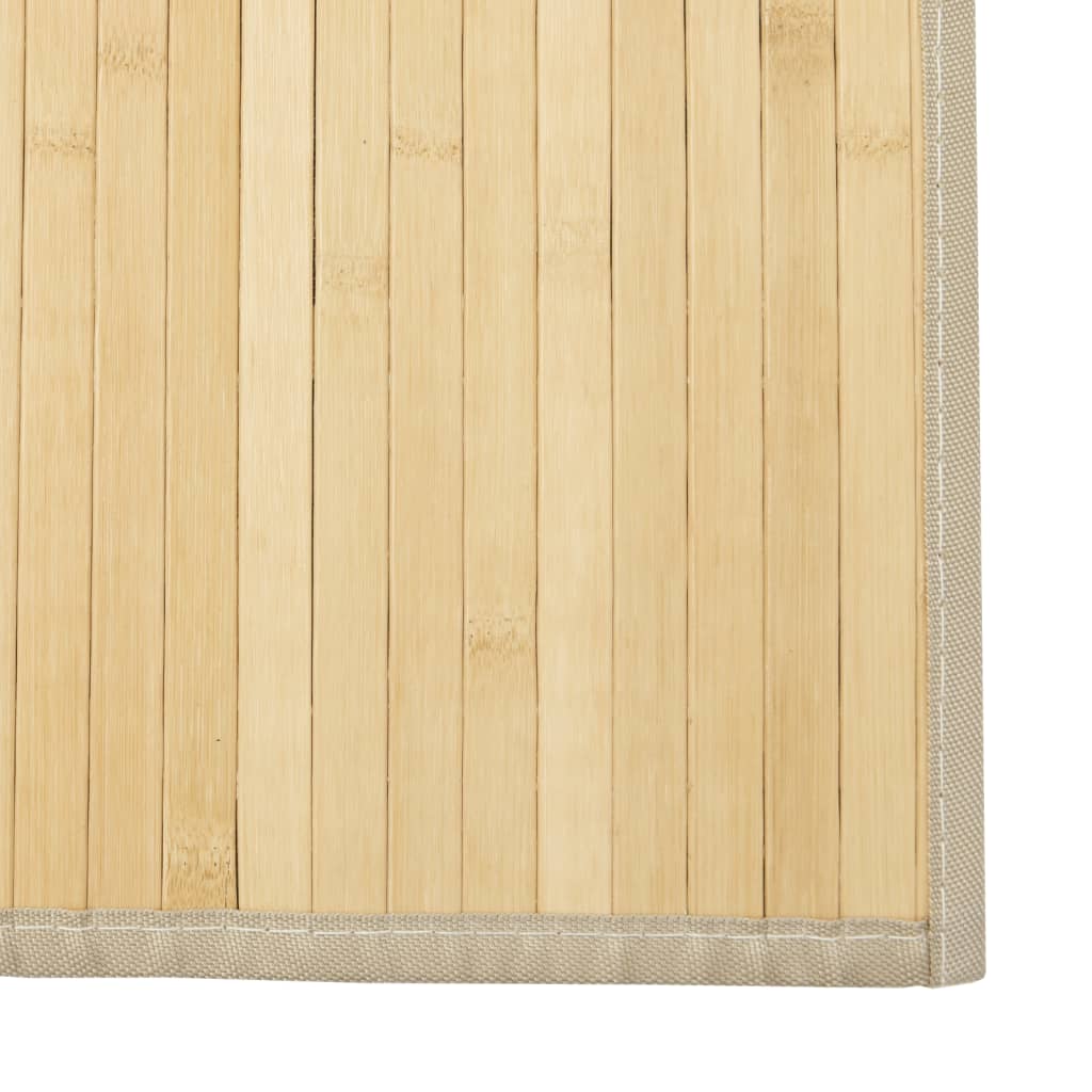 Tappeto Rettangolare Natura Chiaro 100x400 cm in Bambù | homemem39