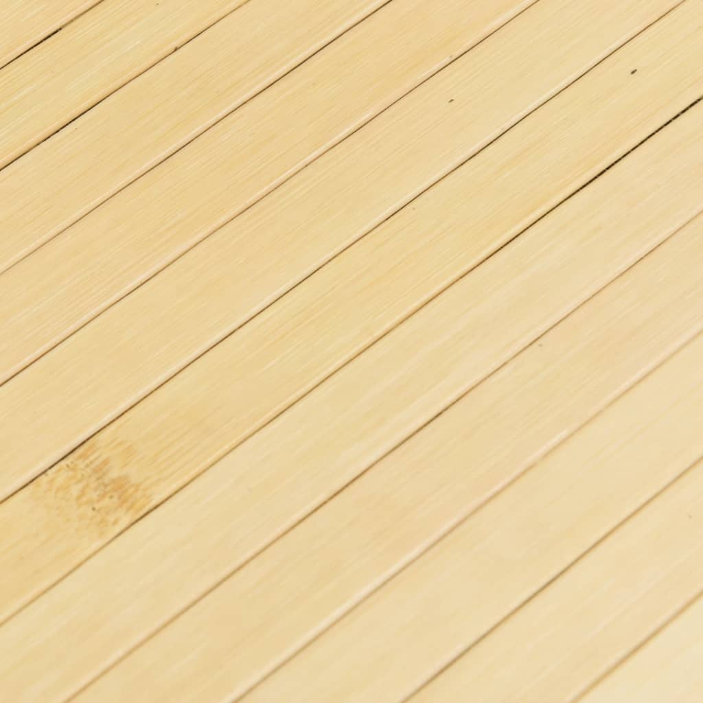 Tappeto Rettangolare Natura Chiaro 100x400 cm in Bambù | homemem39