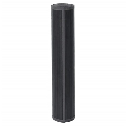Tappeto Rettangolare Grigio 100x500 cm in Bambù - homemem39