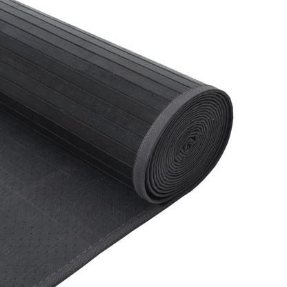 Tappeto Rettangolare Grigio 100x500 cm in Bambù - homemem39