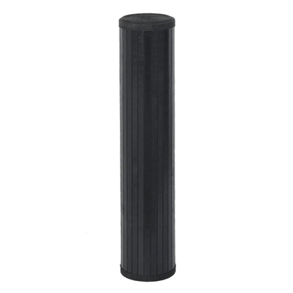 Tappeto Rettangolare Nero 100x1000 cm in Bambù - homemem39