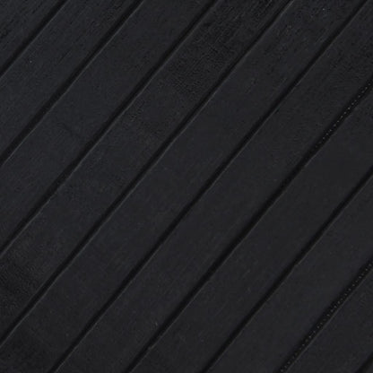 Tappeto Rettangolare Nero 100x1000 cm in Bambù - homemem39