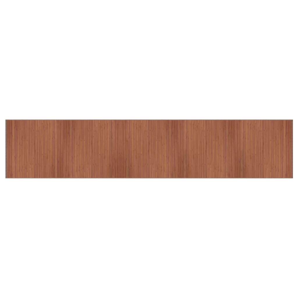 Tappeto Rettangolare Marrone 100x1000 cm in Bambù - homemem39