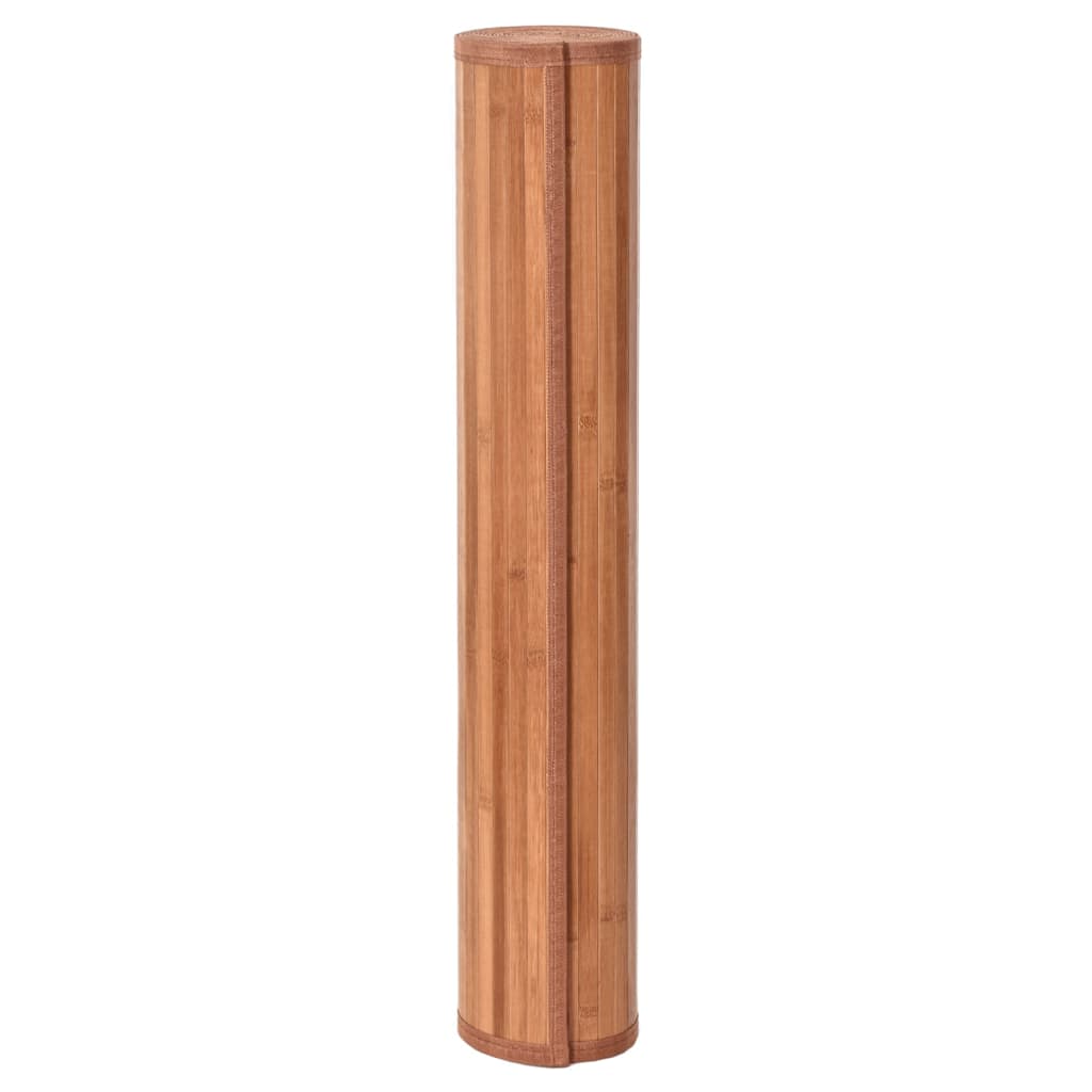 Tappeto Rettangolare Marrone 100x1000 cm in Bambù - homemem39