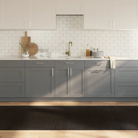 Tappeto Rettangolare Marrone Scuro 100x1000 cm in Bambù - homemem39