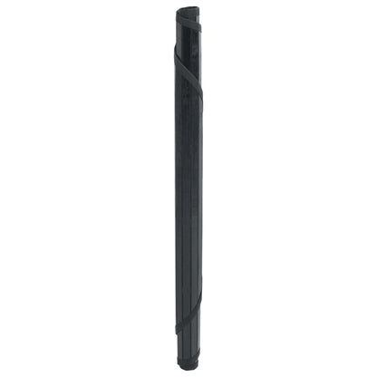 Tappeto Rotondo Nero 60 cm in Bambù | homemem39