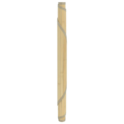 Tappeto Rotondo Naturale Chiaro 80 cm in Bambù | homemem39