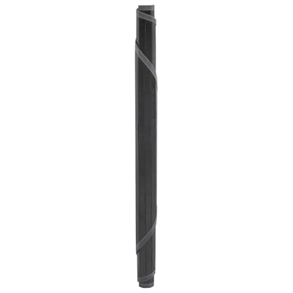 Tappeto Rotondo Grigio 80 cm in Bambù | homemem39