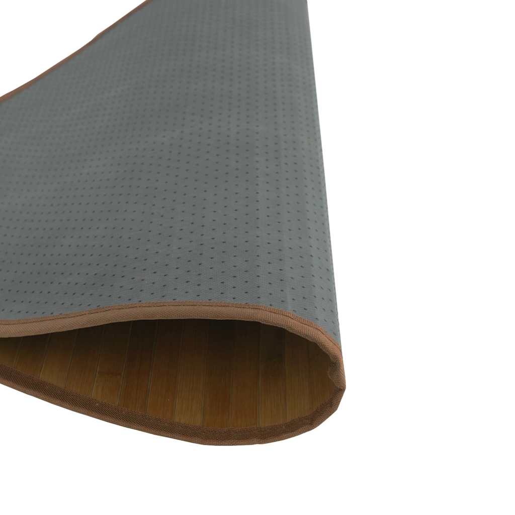 Tappeto Rotondo Marrone 100 cm in Bambù | homemem39