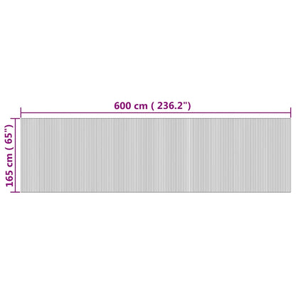 Divisorio Ambienti Naturale Larghezza 600 cm Altezza 165 cm in Bambù | homemem39