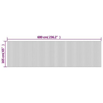 Divisorio Ambienti Marrone Larghezza 600 cm Altezza 165 cm in Bambù | homemem39
