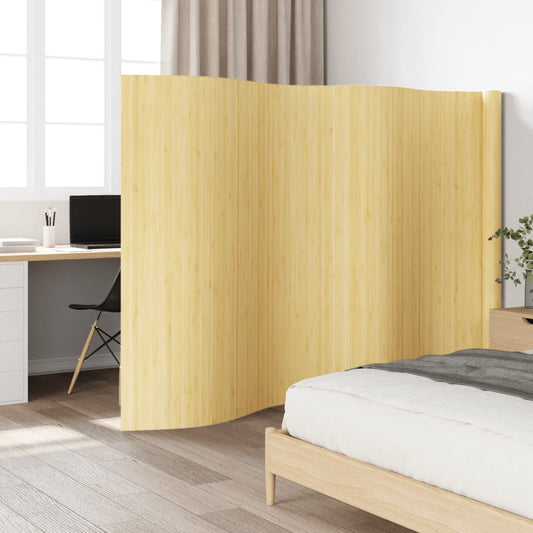 Divisorio Ambienti Naturale Chiaro Larghezza 600 cm Altezza 165 cm in Bambù - homemem39
