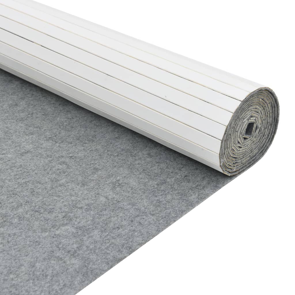 Divisorio Ambienti Bianco Larghezza 600 cm Altezza 165 cm in Bambù