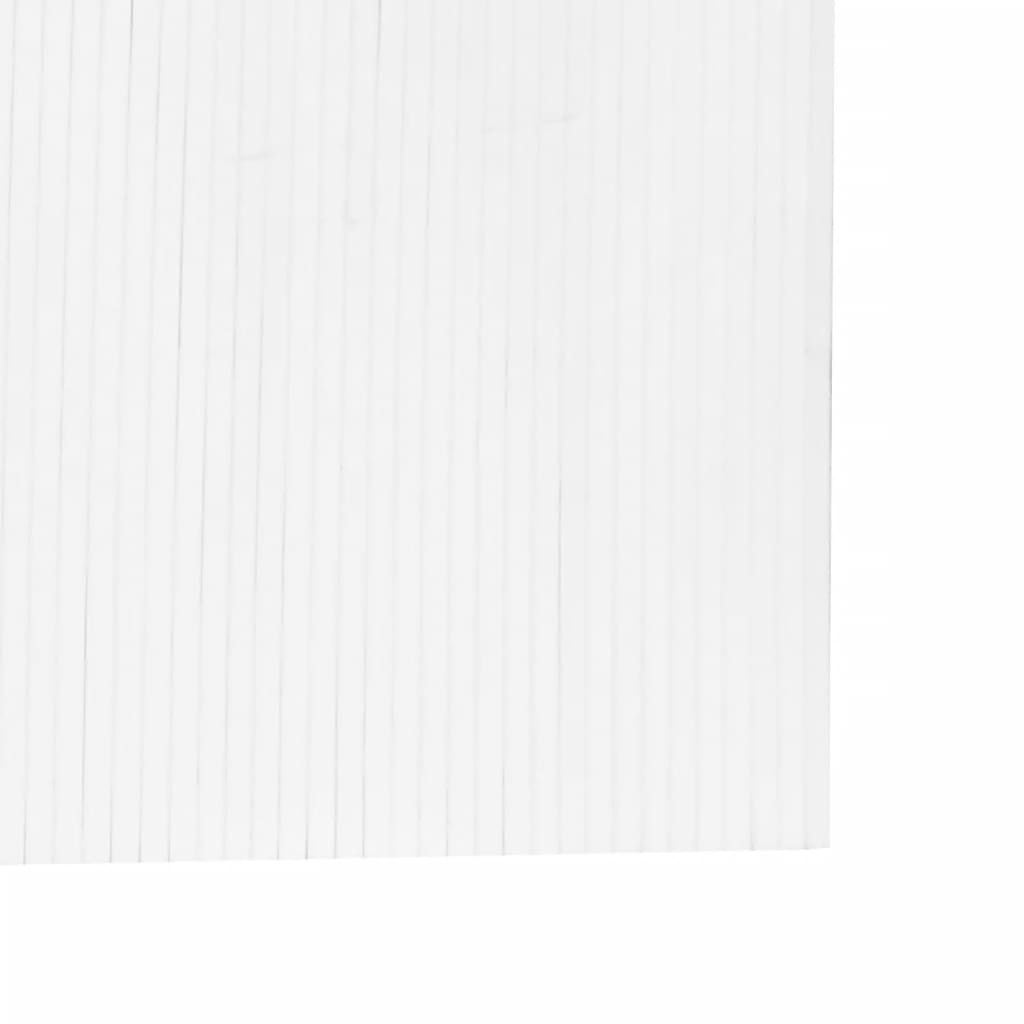 Divisorio Ambienti Bianco Larghezza 600 cm Altezza 165 cm in Bambù
