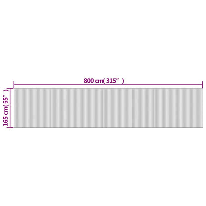 Divisorio Ambienti Marrone Scuro Larghezza 800 cm Altezza 165 cm in Bambù | homemem39