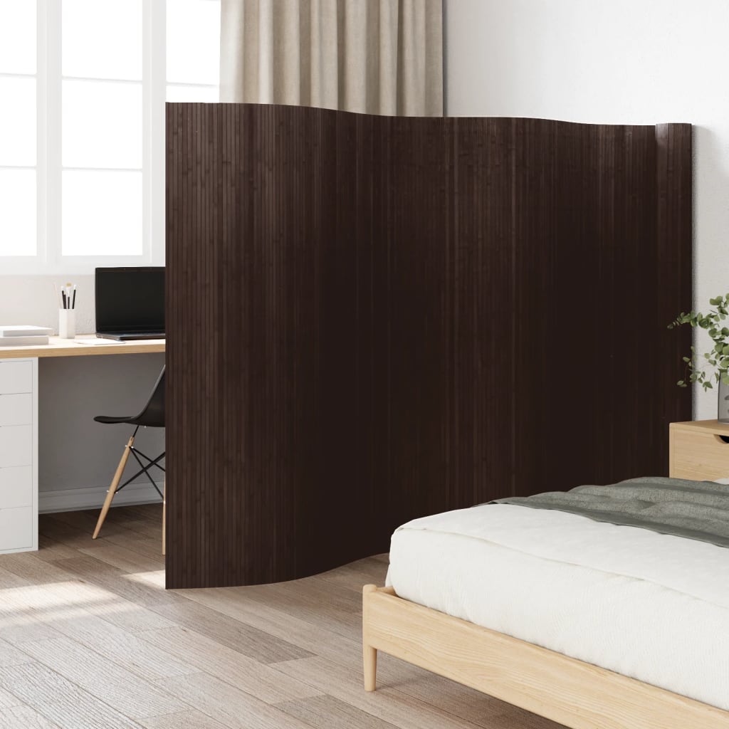 Divisorio Ambienti Marrone Scuro Larghezza 800 cm Altezza 165 cm in Bambù | homemem39