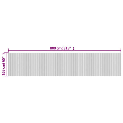 Divisorio Ambienti Bianco Larghezza 800 cm Altezza 165 cm in Bambù | homemem39