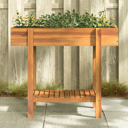Fioriera Rialzata da Giardino 90x30x75 cm Legno Massello Acacia | homemem39