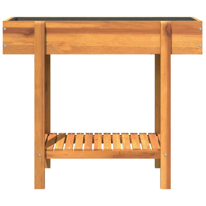 Fioriera Rialzata da Giardino 90x30x75 cm Legno Massello Acacia | homemem39